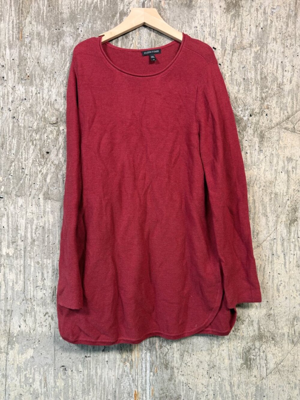 EILEEN FISHER Women's Organic Cotton Knit Tunic Sweater Size S